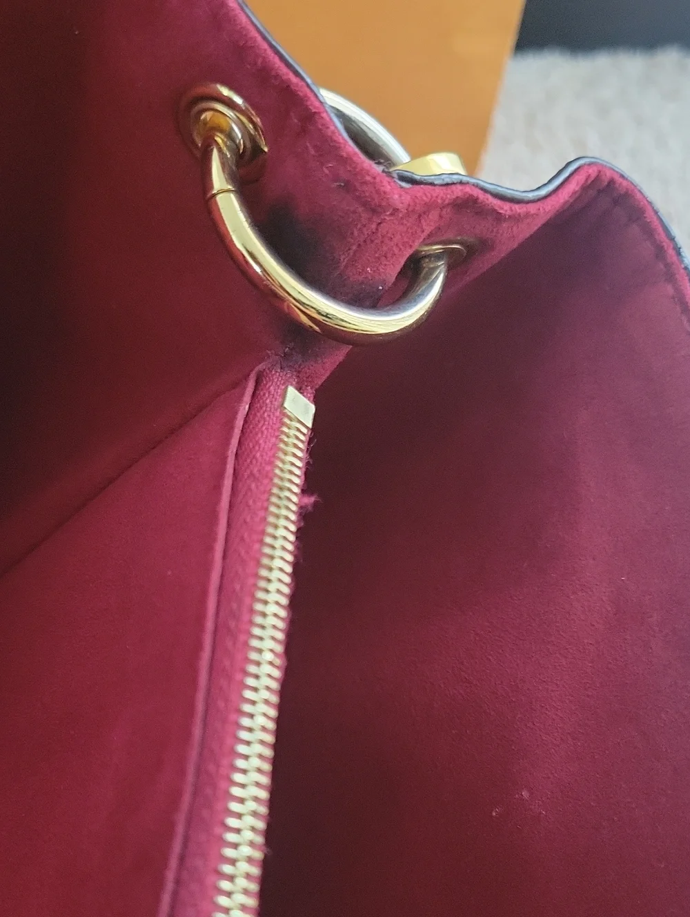 Louis Vuitton Damier Ebene LV Riverside Lie De Vin